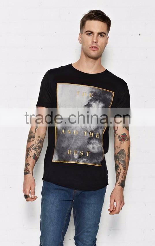 2016 new design men custom t-shirt softtextile
