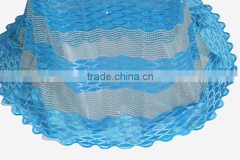 Wholesale 2017 New Gold Yellow French Lace Fabric For Wedding