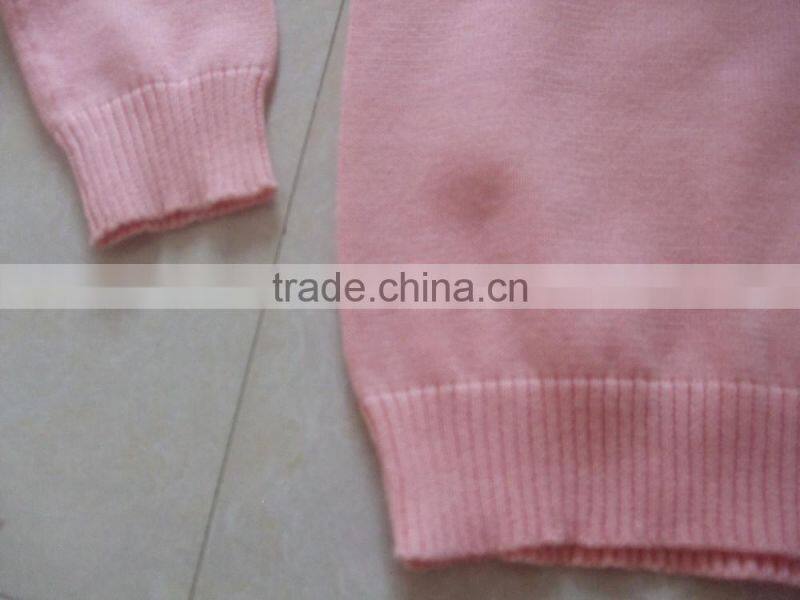 Latest Styles Girls Sweaters Pink Design School Sweaters Baby Sweater Design(BKNB1526)