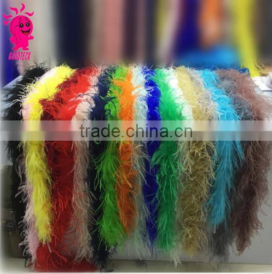 Wholesale top quality manufacturers multicolor decotation ostrich and turkey wool top