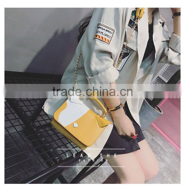 Cute Women Bag Baby Girl Mini Shoulder Cross Body Chain Bags black yellow white young girls bags