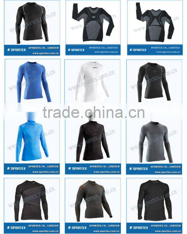 new design seamless compression top for men, mens seamless compression wear, seamless tech compression wear
