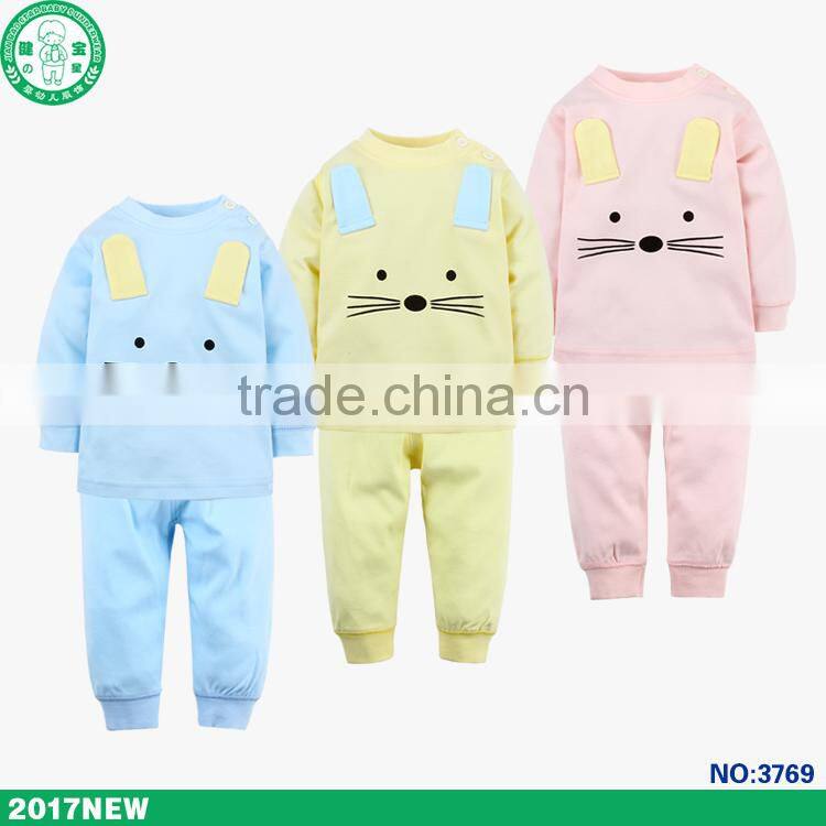 Natural cotton health and breathable children clothing set 2 pcs kids wear