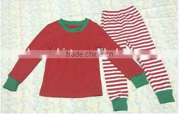 2017 Hot sale boutique latest style Wholesale Sleep Clothes Knits Girls Kids Cotton childrens Pajamas