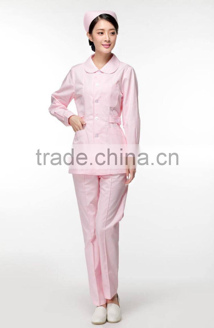 cotton white nurse uniform dress pink nurse hospital uniform designs