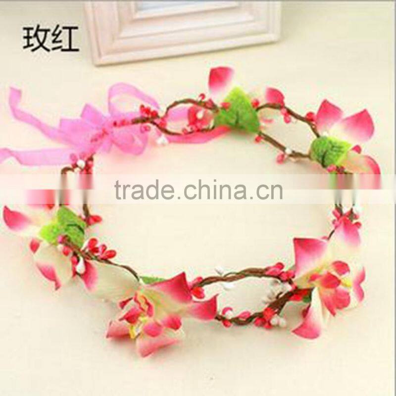 Big Flower Wedding Hair Wreath Bridal Headband,Hair accessory