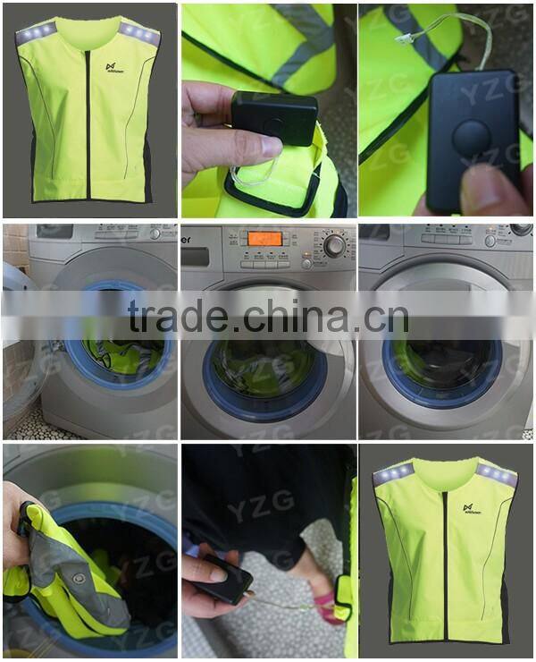Flashing led safety running hiking climbing camping sports traffic vest