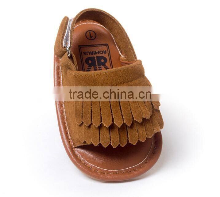 2017 summer design, PU leather baby summer sandals