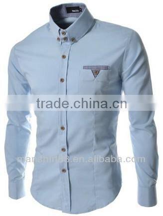 mens slim fit button down collar man dress shirt or camisas