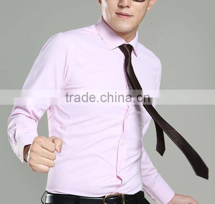 Cheap Mens Slim fit Dress long Sleeve Shirts with tie Mens dress shirts