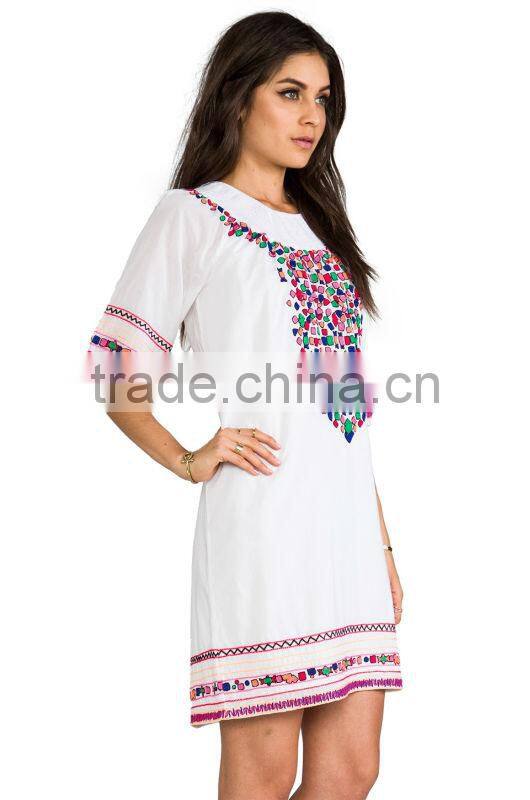 High quality casual dress indian tunic patterns