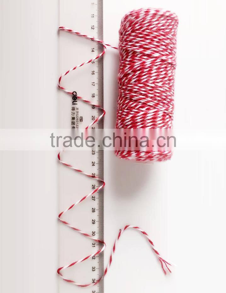 2ply double color100% Cotton Thread for DIY crafts