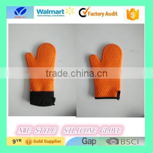 foreign heat oven mitts and silicone BBQ glove
