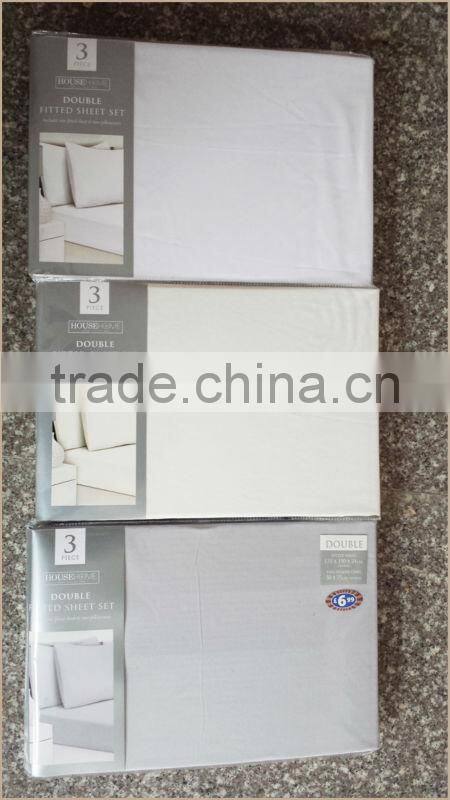 100% poly microfiber 4pcs bed sheet set