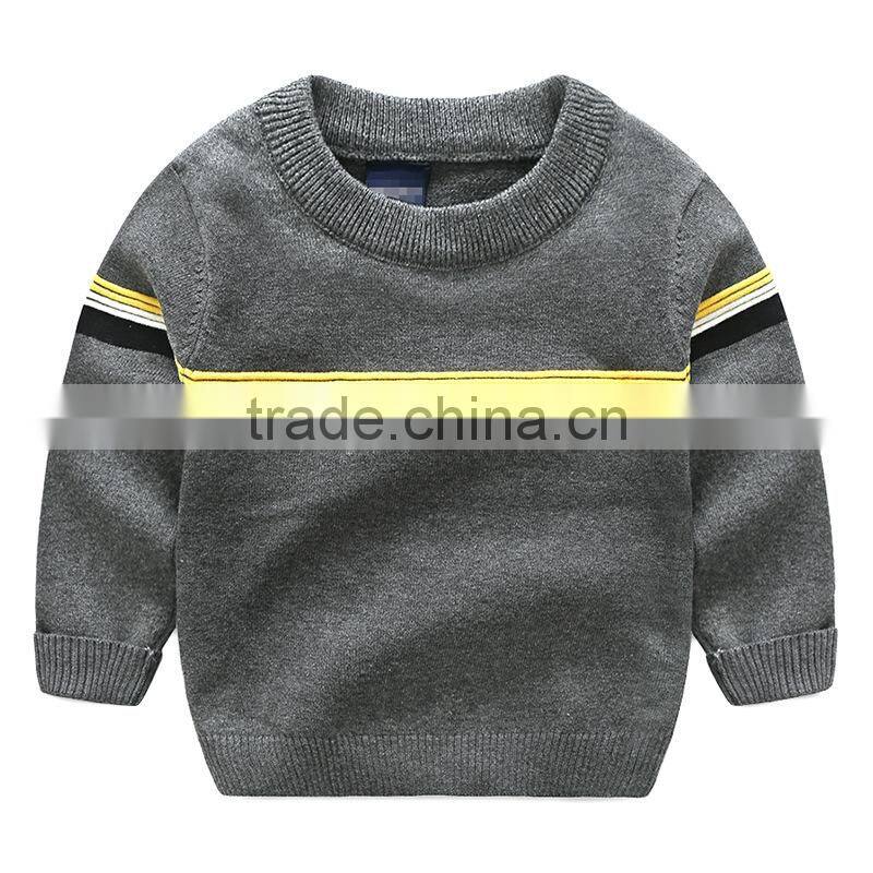 Factory supply hand knit baby boys sweater design