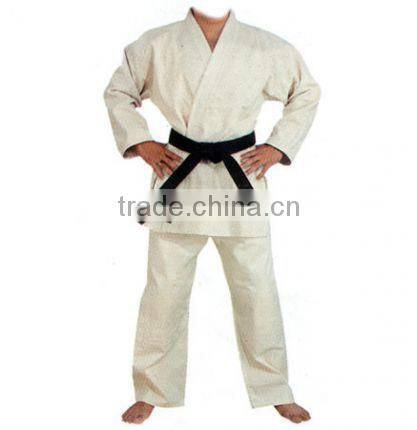 100% cotton material white blue color martial arts judo uniform