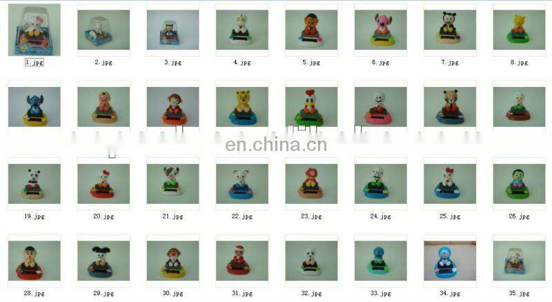 flip flap solar cute bowknot cat base dancing swing gift