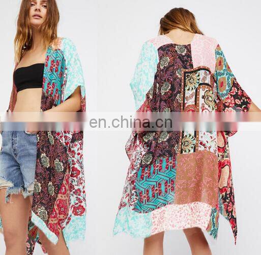 summer vacation light weight ponchos and kimonos for girls