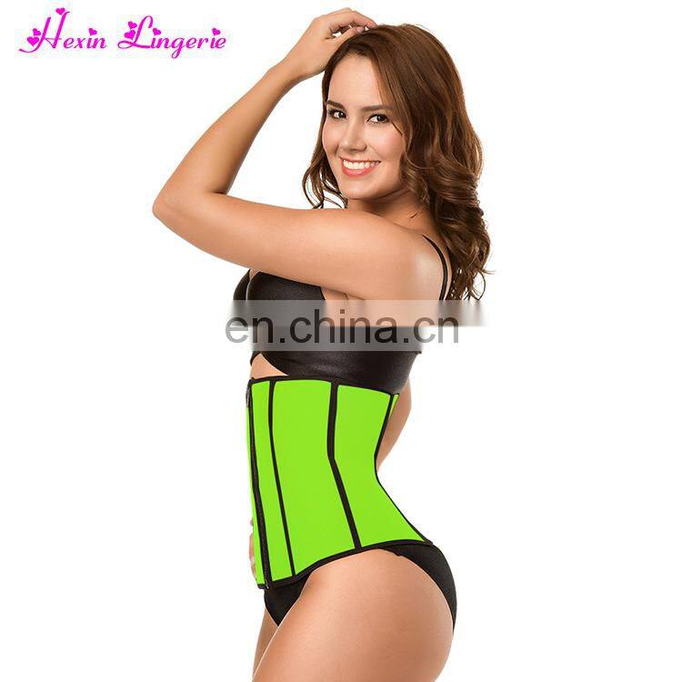 Women Body Slim Shaper Custom Sports Training Trimmer Private Label Waist Trainer With Steel Boned