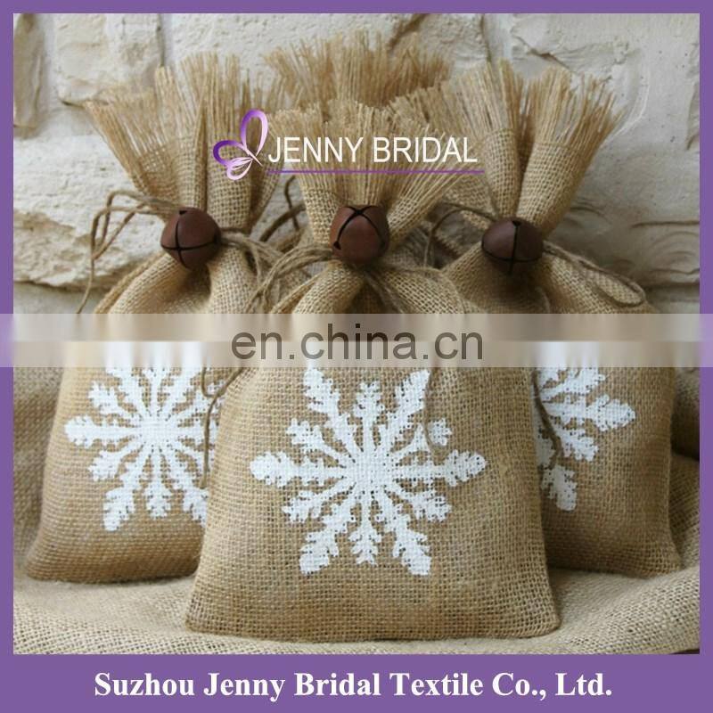 BAG012 burlap favor bags christmas small gift bags