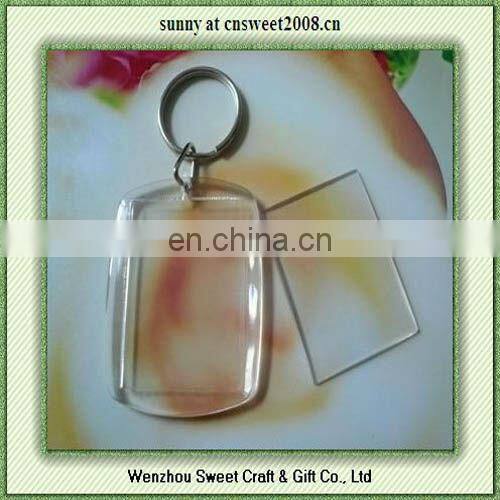 Custom Blank Plastic Key Tag which insert paper