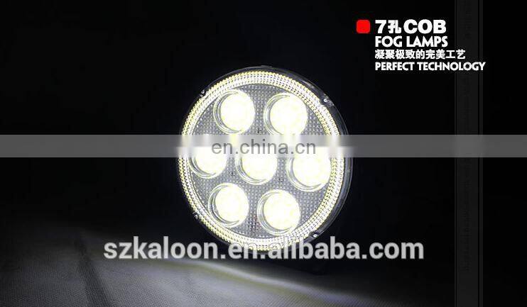 Led Fog Light Fog Lamps Projector 7 Cob Led Halo Ring Led Projector Fog Lamp