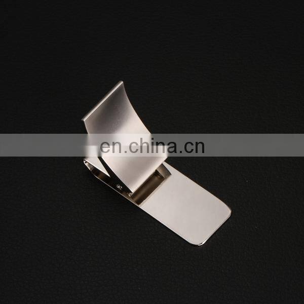 PROMOTIONAL SALE POPULAR ZINC ALLOY PAPER SILVER BLANK MONEY CLIP
