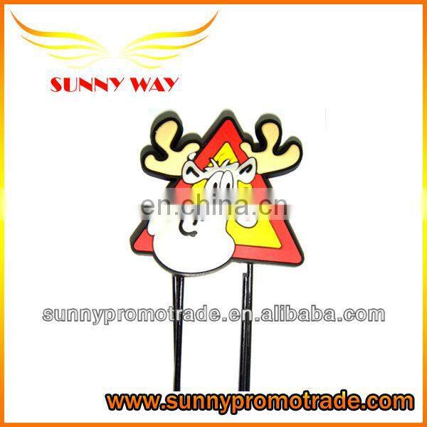 promotion gifts soft pvc paper clip