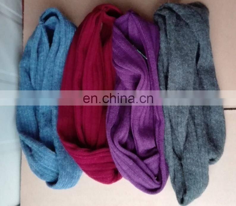 Pure color soft cotton hair band hair accessories elastic knitted cotton headband women