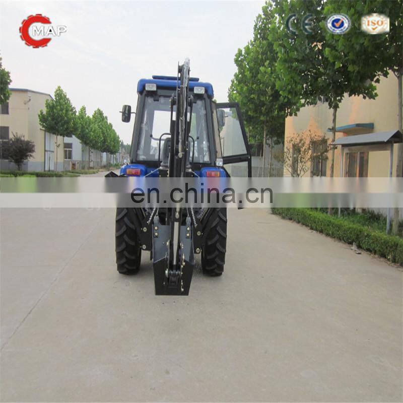 Map554 4WD mini tractor with front end loader and backhoe