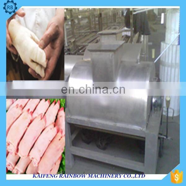Professional Semi-automatic Sheep Pig Beef Trotter Dehairer Machine pig feet hair removing machine