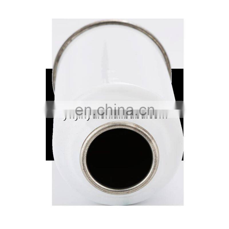 OEM logo printing white coated empty necked-in aerosol tin can for sale