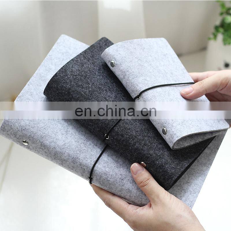 2019 new trend customized Felt diary cover notebook