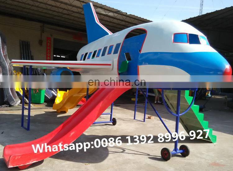 TONGYAO Factory High Quality Fiberglass Airplane Model Outdoor Playground With Slide