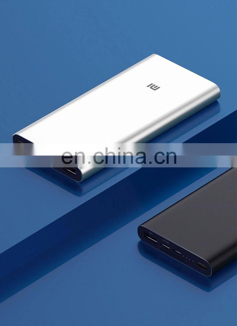 Xiaomi Original Mi Power Bank 3 18W 10000mAh Quick Charge Dual-USB Aluminium Powerbank Fast Charger Portable External Battery