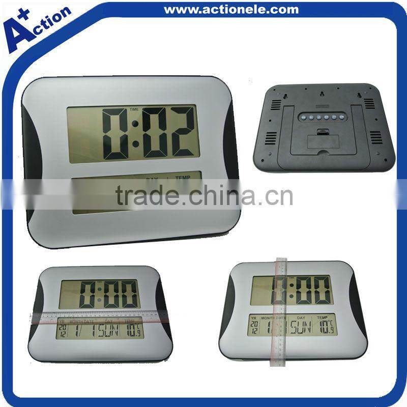 Large Digital LCD Wall Clock