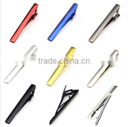 Charm Man Necktie Tie Clasps Clip Pin Bar Multi-Color Wedding Stainless Steel