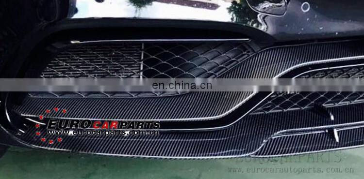 B650 carbon fiber front lip+diffuser fit for W205 C63 14-16year to B-style B650 front lip and diffuser carbon fiber for C63