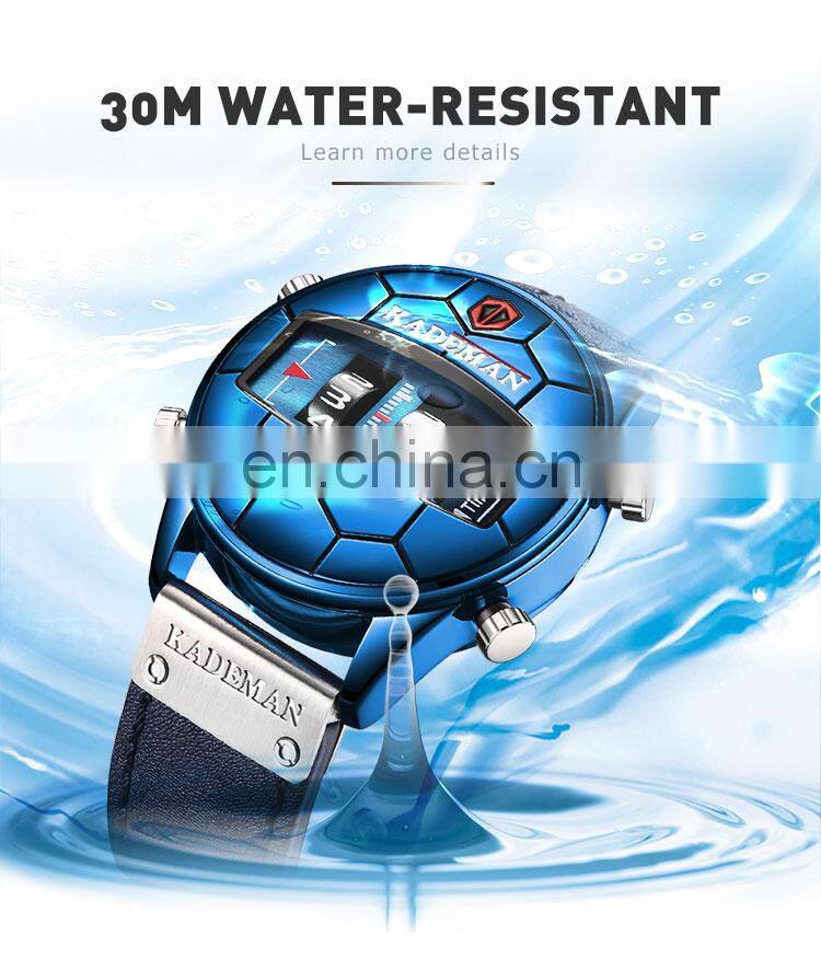 Kademan 9099 New Dual Display Wristwatch Waterproof Time Chrono Functional Watches Men Classic