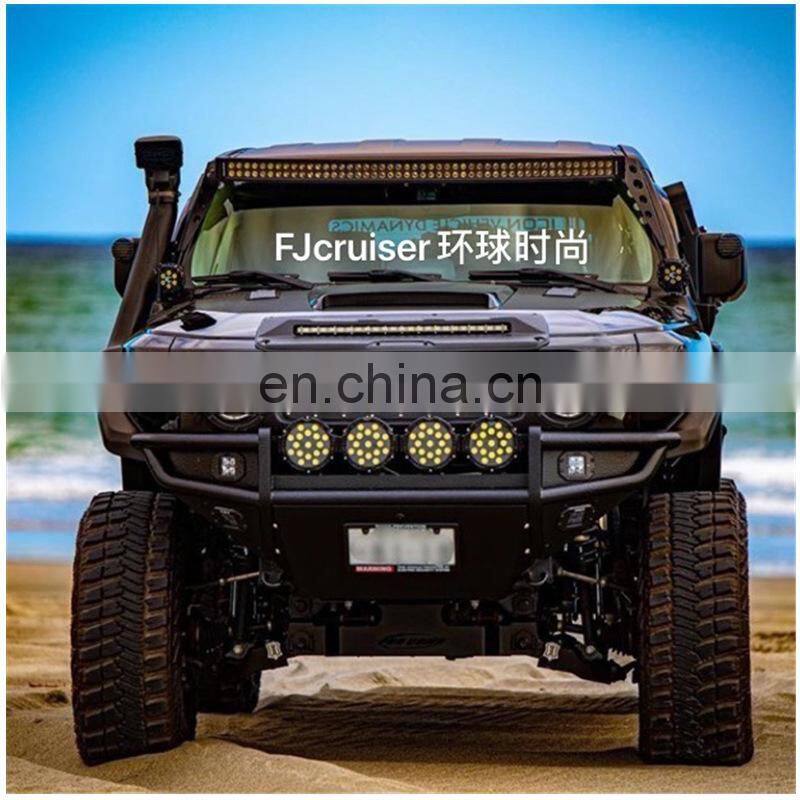 Runde Front Bumper spotlights Applicable For Toyota FJ Cruiser Modified Front Bumper With LED Spotlights Competitive Style Kit