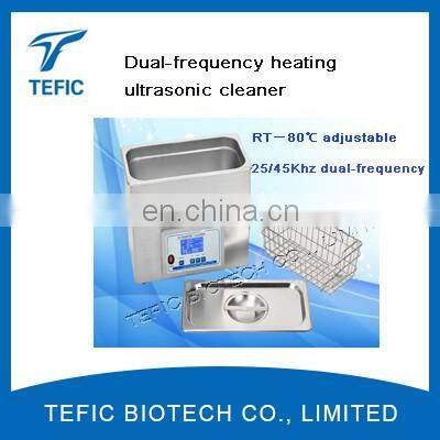 25/45 KHZ Dual-frequency Ultrasonic cleaning 400W 14 Liter with Heating Function, ultrasonic electric parts washer
