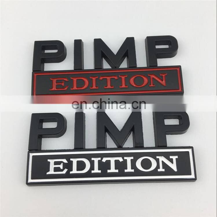 High Quality Custom Zinc Alloy Car Sticker Gelatin Sponge Car Emblem Badge