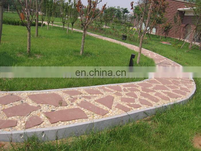 Red sandstone driveway paving slabs