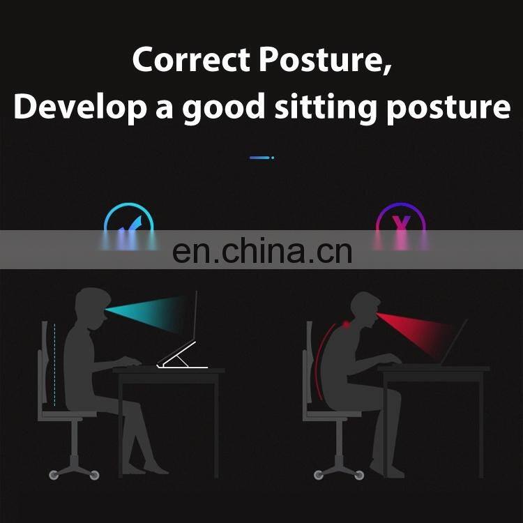 2021 Portable Plastic Foldable Laptop Stand Adjustable Height Folding Laptop Holder Stand