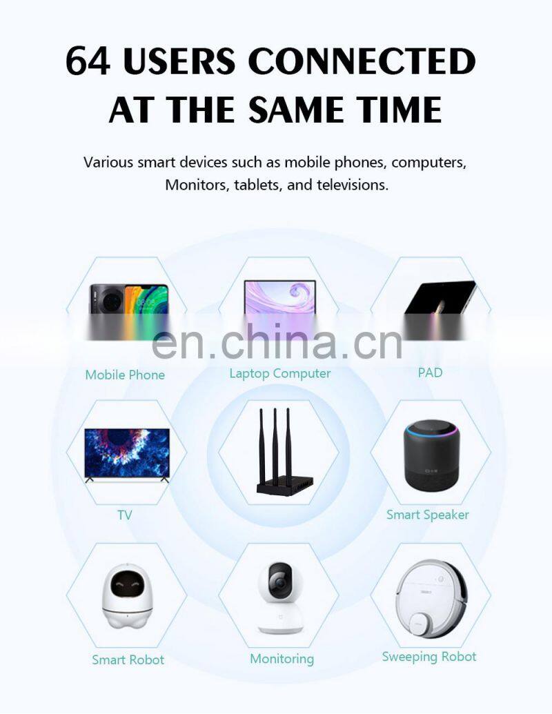 ALLINGE SDS1583 4G Industrial CPE Wireless Wifi Router Home Indoor Modem Long Range 3pcs External Antennas 1WAN/4LAN Port