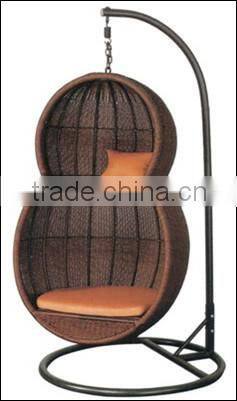Indoor metal craft swing outdoor swing lounge Rattan Swing