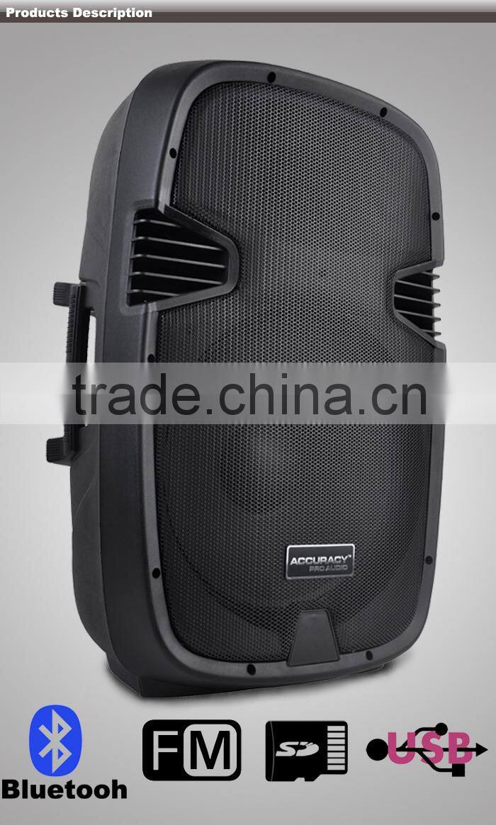 15" Cheap Active Trolley Speaker With 12V Rechargeable Battery PML15AMFQ-V2BP-C-BT