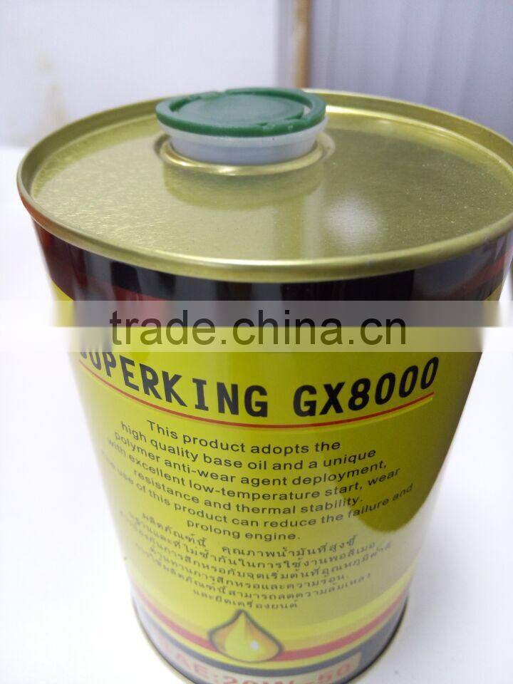 1 Liter tin can / refillable aerosol spray can with plastic caps for coconut oil