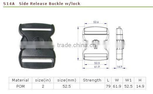 Key lock lockstitch lockable plastic buckle latch