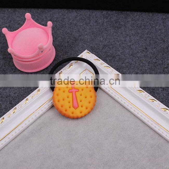 Simulation Omelette biscuit elastic hair band